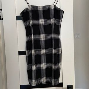Aqua plaid dress NWT